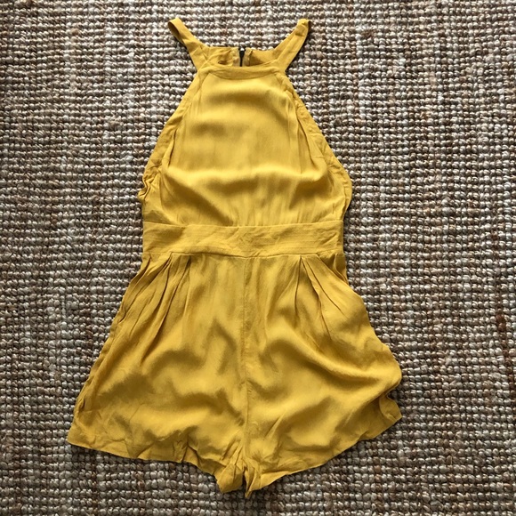 Forever 21 Other - Yellow Halter Top Romper
